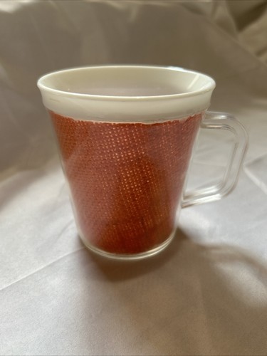 Vtg orange raffiaware - raffiaware, cup