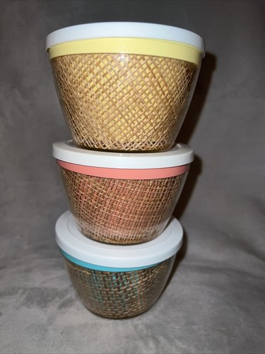 Vtg raffia raffiaware burlap - vtg,