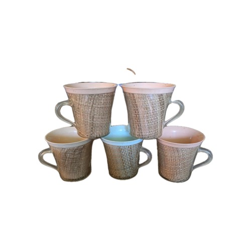 Raffia ware melmac coffee - raffia,