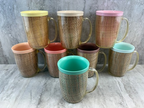 Set vintage raffiaware - 8,