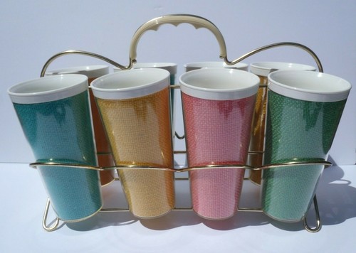 Vintage tumblers raffiaware - vintage,