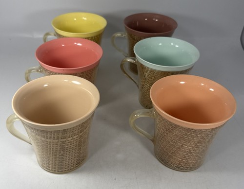 Raffia ware melmac - melmac, cups