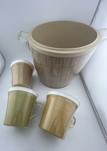 Vintage raffia ware burlap - ware,